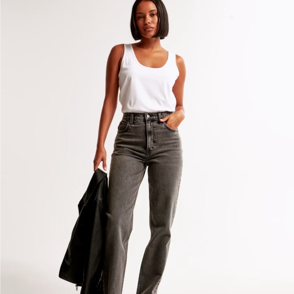 Abercrombie jeans- The 90s straight ultra high rise curve love